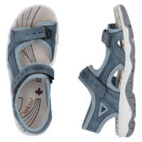 Rieker 68866-12 | סנדל נשים נוח בצבע כחול עם טכנולוגיית Antistress
