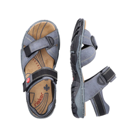 סנדל נוחות להליכה מרובה Rieker דגם 68851 ג'ינס