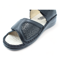 SOFTFLEX סנדל אורטופדי סקוטש רפידה נשלפת 2494 שחור