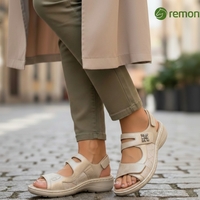 סנדל נוחות remonte לנשים דגם D7647-01 מבית Rieker מתאים לרגל רחבה