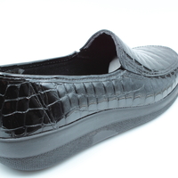 Softflex סירה שטוחה אנטומית עור לק קרוקו 23432