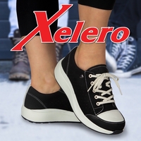 Xelero סניקרס נשים אופנתיות ואורטופדיות דגם היידי שחור משולב