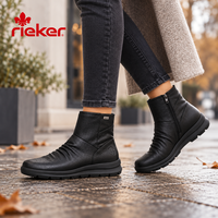 מגפוני נוחות לנשים Rieker Z0066-33 מעור - רוחב G