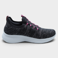American Flex היאלי – נעלי סניקרס Slip-On לנשים עם גפת סריג נושמת