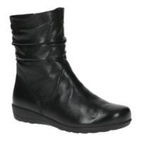 CAPRICE מגף עור נוחות בשילוב רוכסן 926406