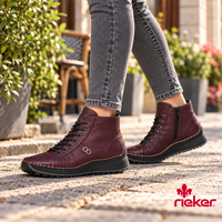 Rieker דגם שירז נעל 3/4 אופנתית ונוחה 71510-30 יין