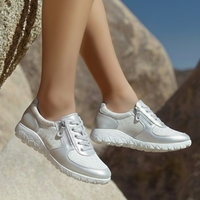 Waldläufer H89001 - דגם Havy - סניקרס אורטופדיות לנשים עד מידה 43 לבן