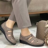 SoftFlex 8163 | נעל בובה לנשים מאווררת ורחבה במיוחד עם מדרס נשלף