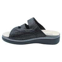 ROHDE כפכף נוחות 3 סקוטשים מדרס נשלף  5221-90 שחור