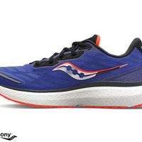 Saucony נעל ריצה לגברים TRIUMPH 19 כחול כתום