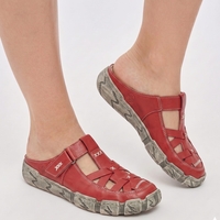 כפכף נוחות לנשים אנטומי Rieker דגם L0396-33 עד מידה 42 אדום