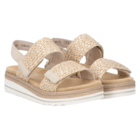 סנדל נוחות לנשים REMONTE D0Q63-90 - קל משקל עם הגבהה יציבה