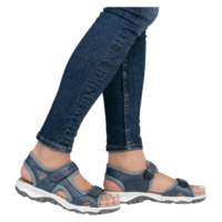 Rieker 68866-12 | סנדל נשים נוח בצבע כחול עם טכנולוגיית Antistress
