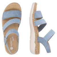 סנדל נשים נוח עם רצועות מתכווננות Remonte R6861-12 | מבית ריקר - ג'ינס