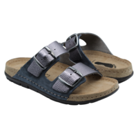 SOFTFLEX כפכף נוחות 2 אבזמים 2626 - כחול/פיוטר