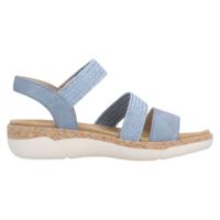 סנדל נשים נוח עם רצועות מתכווננות Remonte R6861-12 | מבית ריקר - ג'ינס