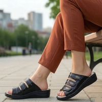 SoftFlex 8409 | כפכף נוחות אורטופדי עם 3 רצועות מתכווננות