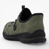 נעל הליכה Rieker עור נובוק זית N3267-54