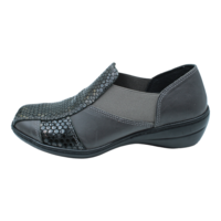 Fly Foot סירה רוקי שילוב קרוקו 606253 אפור