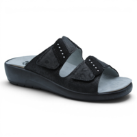 SOFTFLEX כפכף נוחות לנשים 2 סקוטשים 286 רפידה נשלפת -שחור