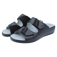 SOFTFLEX כפכף נוחות לנשים 2 סקוטשים 286 רפידה נשלפת -שחור