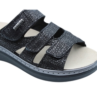 ROHDE כפכף נוחות 3 סקוטשים מדרס נשלף  5221-90 שחור