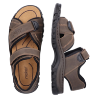 Rieker 25051-27 | סנדל הליכה לגברים עם רצועות מתכווננות