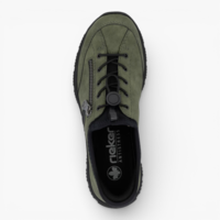 נעל הליכה Rieker עור נובוק זית N3267-54