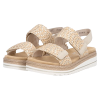 סנדל נוחות לנשים REMONTE D0Q63-90 - קל משקל עם הגבהה יציבה