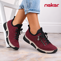 נעל הליכה ריקר לנשים דגם עדן לנשים Rieker 45973-36 בורדו