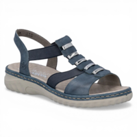 RIEKER 60452-12 – סנדל נשים כחול קליל עם נוחות שמרגישים כל היום