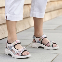 WALDLAUFER סנדל דינמיק אורטופדי 707002 פירחוני