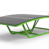 שולחן טניס רגל מעוקל קבוע TENNIS GOLL לשימוש חוץ