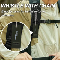 משרוקית הישרדות SOS חזקה עם שרשרת – עד 120dB