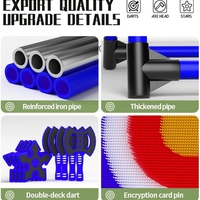 סט קליעה “Target Pro” – לוח מטרה גדול עם גרזנים וכוכבי קליעה