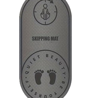 משטח דילוג וכושר TPE - בעובי 6 ס״מ  שחור (אליפסה)