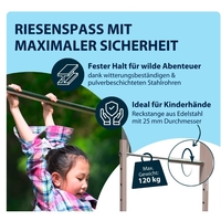 בר התעמלות אופקי יחיד לחצר HUDORA – מתקן מתח איכותי ועמיד לכל המשפחה