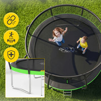 טרמפולינה 3 מטר (10FT) 4FIZJO ירוקה