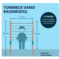 בר התעמלות אופקי יחיד לחצר HUDORA – מתקן מתח איכותי ועמיד לכל המשפחה