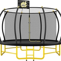 טרמפולינה 4.2 מ׳ (14 פיט) AMIGO – טרמפולינה מקצועית ובטיחותית לחצר