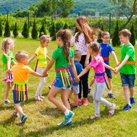 🟡🟢🔵 משחק תופסת זנבות – פעילות תנועה, זריזות וגיבוש