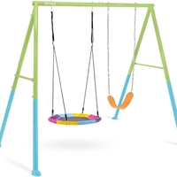 נדנדת חצר עם מושב צלחת צבעוני ומושב גמיש מבית INTEX – דגם 44125