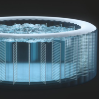 ג'קוזי עגול מתנפח ל-4 אנשים INTEX