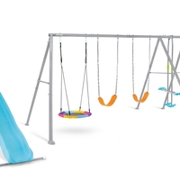 מתקן חצר ענק לילדים מבית INTEX – נדנדות, מגלשה וטיפוס במקום אחד (דגם 44152)