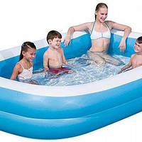 בריכה משפחתית מתנפחת INTEX – מאורכת ונוחה 56×175×262 ס
