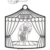 ליצן קרקס לצביעה 36 יח'