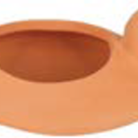 כד שמן חרס עתיק עם ידית 11 ס