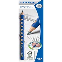 עפרונות גרפיט דקים גרוב לירא 12 יח'