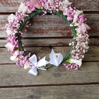 Pink Lisianthus and Gibsons Flower Crown