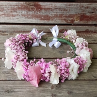 Pink Lisianthus and Gibsons Flower Crown